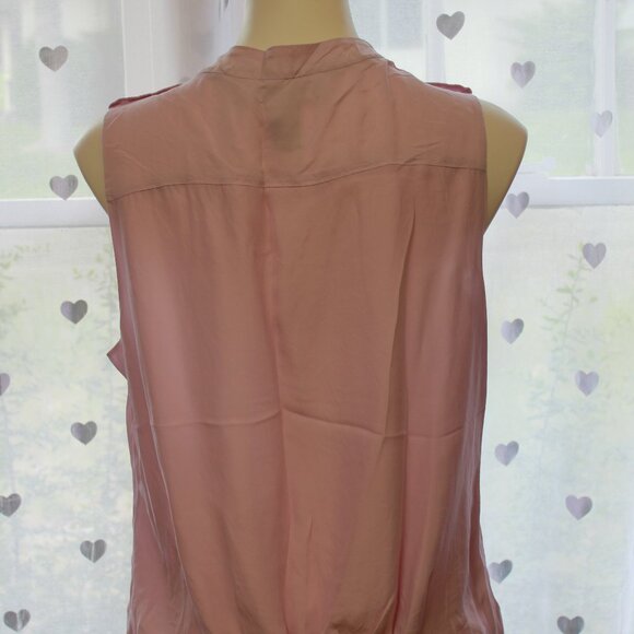 #325 White House Black Market Pink Dressy Tank Size XL - Picture 5 of 10